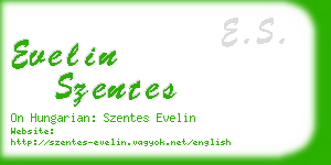 evelin szentes business card